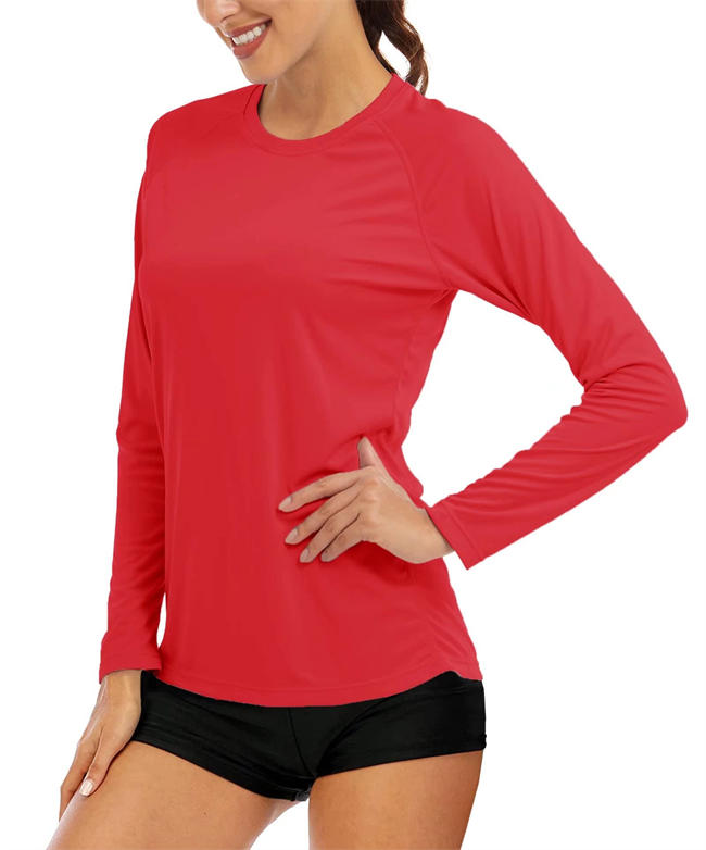 Women Long Sleeve Shirts UPF 50+ Sun Protection Shirts for Hiking Fishing Workout Rash Guard